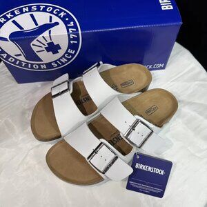 Birkenstock White Buckle Sandals - New with Tags